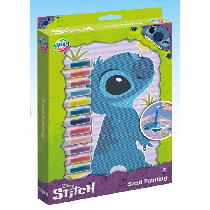 DISNEY Stitch Sand Painting Set - 4 Karten &amp; 12 Sandröhrchen