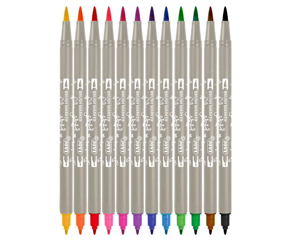 Doppelseitige Aquarellmarker JOVI Lettering / 12er-Set