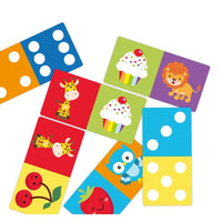 Doppelseitiges Domino-Spiel - 28 pädagogische Karten