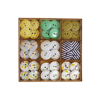 Holzknöpfe Craft Sensations 36 Stück | verschiedene Designs | Set 2