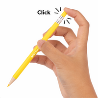 Druckbuntstifte APLI Color Click, 12 Stk. mit Ersatzminen und Anspitzer