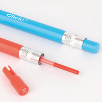 Druckbuntstifte APLI Color Click, 12 Stk. mit Ersatzminen und Anspitzer