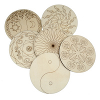 Runde Holz-Mandala – Runde Holz-Mandala Muster 1