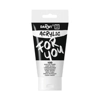 Acrylfarbe DARWI Acryl 75 ml – Schwarz