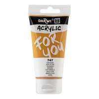 Acrylfarbe DARWI Acryl 75 ml – Gelber Ocker