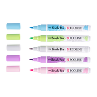 ROYAL TALENS Ecoline Aquarell-Pinselstift-Set PASTEL - 5 Stk.