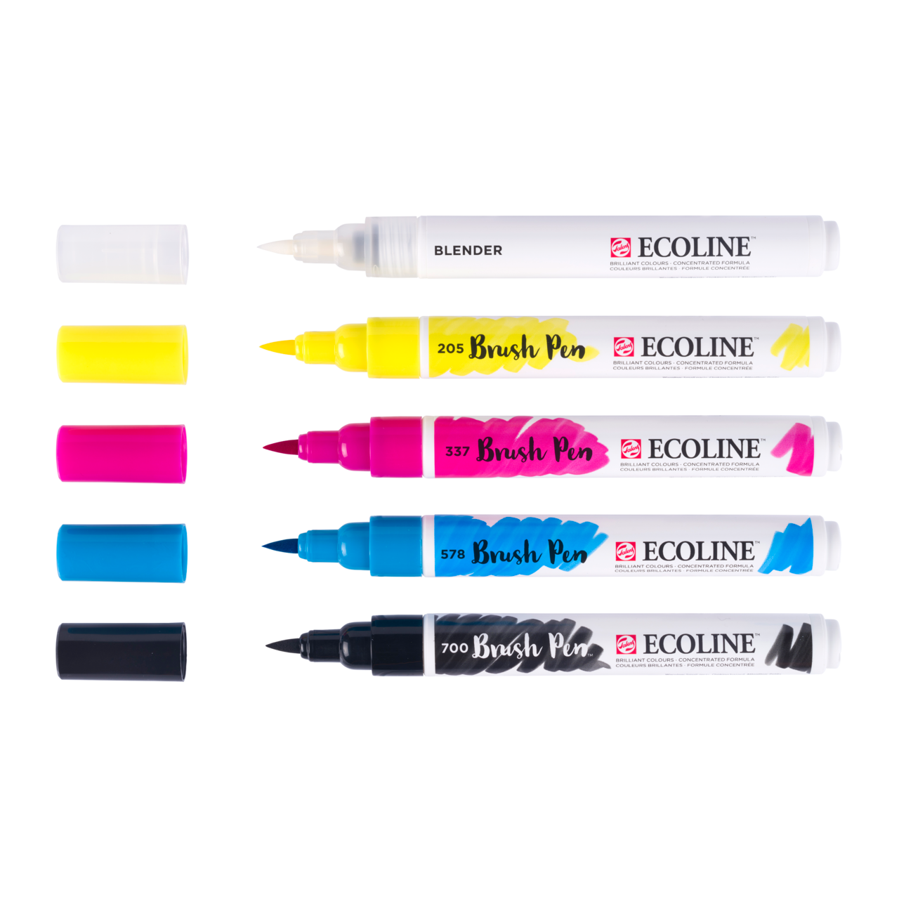 ROYAL TALENS Ecoline Aquarell-Pinselstifte-Set PRIMARY 5 Farben