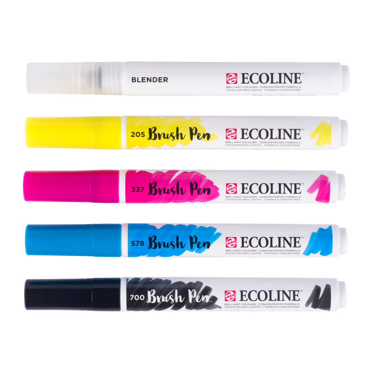 ROYAL TALENS Ecoline Aquarell-Pinselstifte-Set PRIMARY 5 Farben