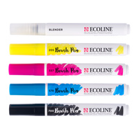 ROYAL TALENS Ecoline Aquarell-Pinselstifte-Set PRIMARY 5 Farben