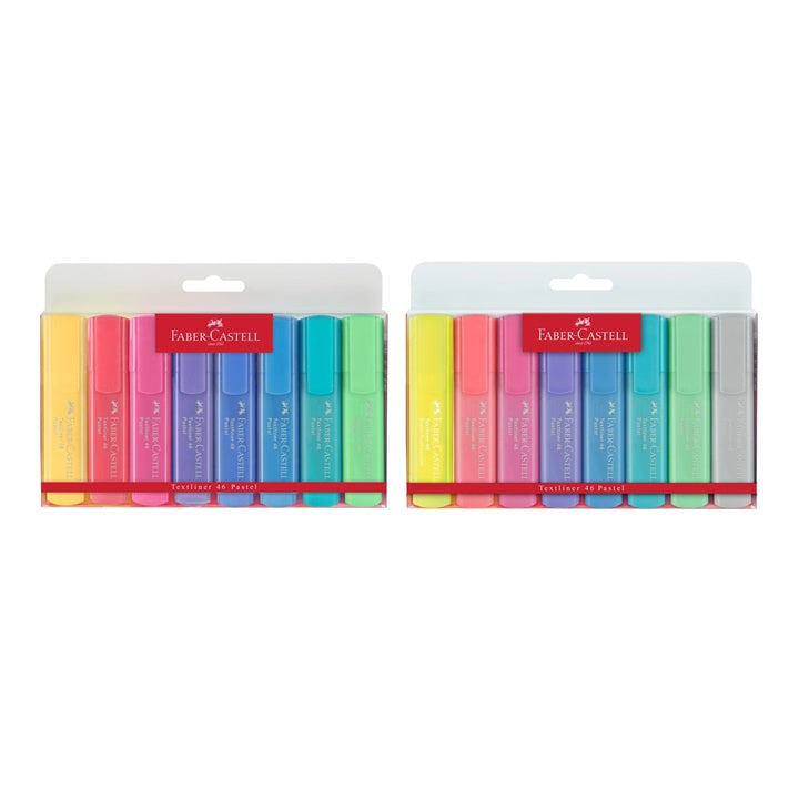 Faber-Castell Textmarker-Set Pastel 1546 mit 8 Farben | ARTMIE