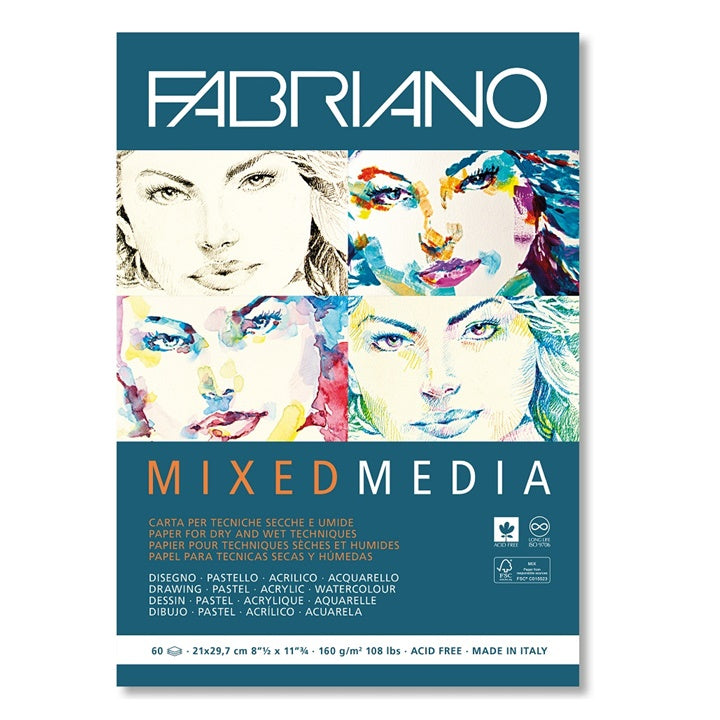 FABRIANO Mixed Media Block für verschiedene Kunsttechniken | ARTMIE