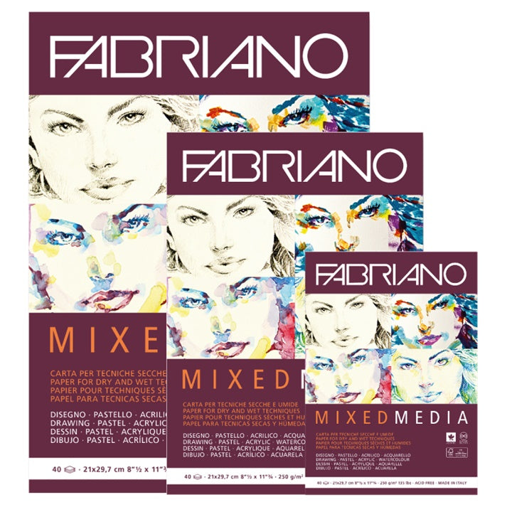 FABRIANO Mixed Media Skizzenblock für verschiedene Kunsttechniken | ARTMIE