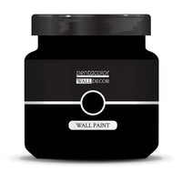 Wandfarbe Wall Decor 1000 ml | verschiedene Farbtöne | Kohleschwarz