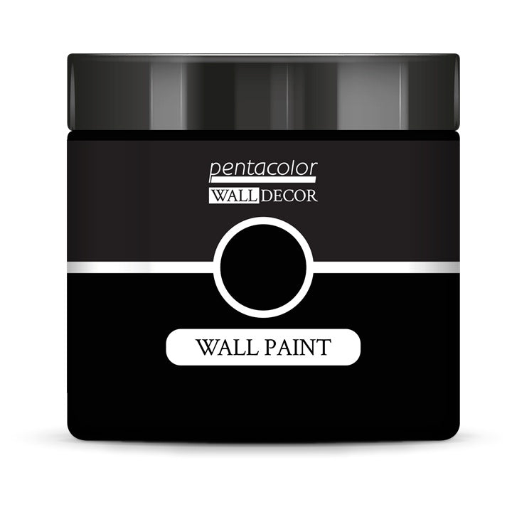 Pentart Wandfarbe 500 ml | verschiedene Farbtöne | Intensives Schwarz