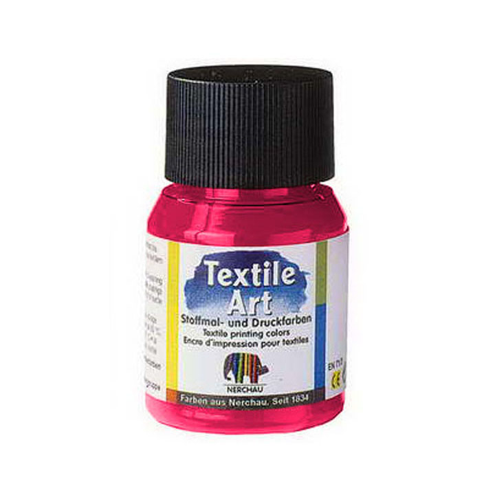 Textilfarbe für helle Stoffe 59 ml – neonrot