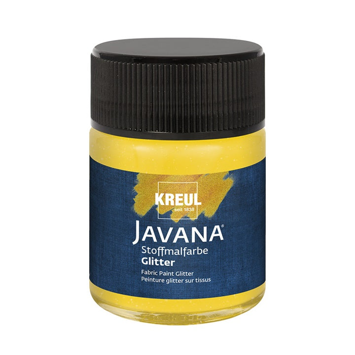 JAVANA Stoffmalfarbe mit Glitzereffekt 50 ml | verschiedene Farben