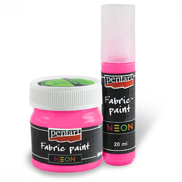 Neon Textilfarbe 50 ml | verschiedene Farbtöne — Bild 4