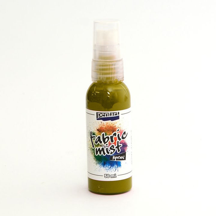 Pentart Fabric Mist Textil-Farbspray in 50 ml Flasche zur Gestaltung von hellen Stoffen.