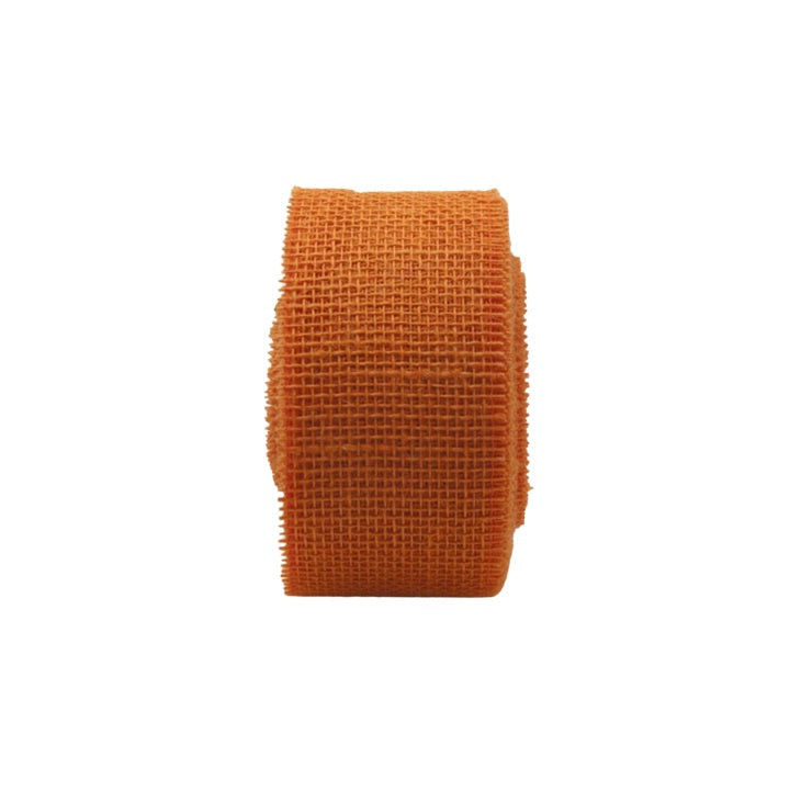 Farbige Jute-Stoffband 7 cm x 10 m – Ocker