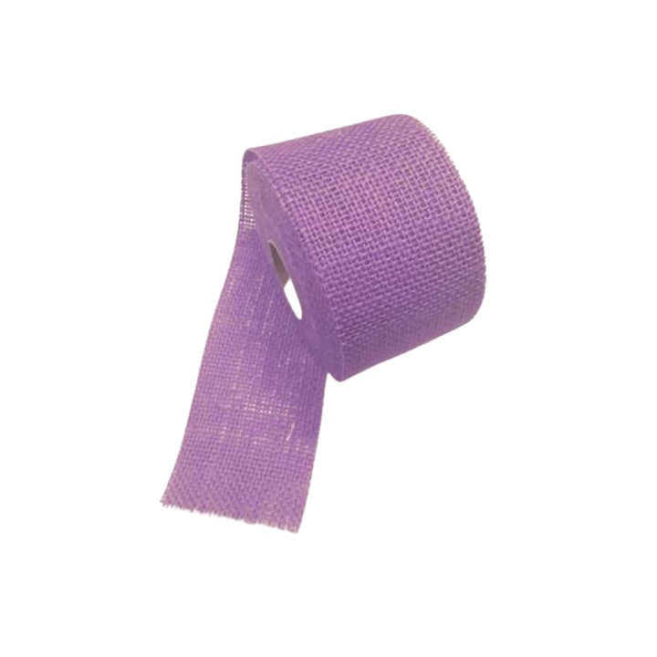 Farbige Jute-Stoffband 7 cm x 10 m – Fliederfarbton Flieder