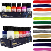 Farbset für Textilien Phoenix 12–24 x 59 ml