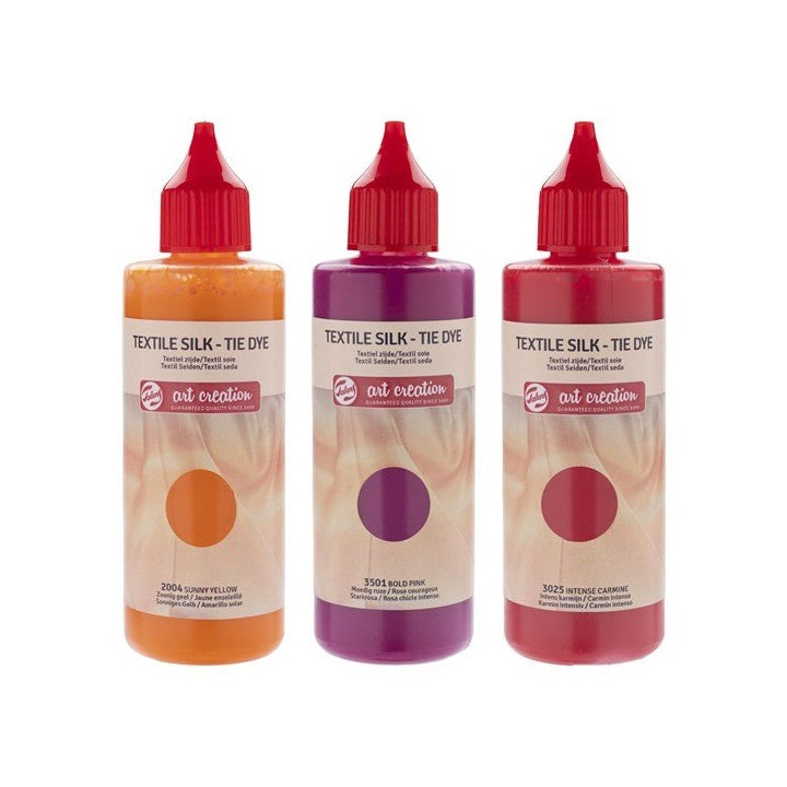 Talens Art Creation Batikfarben 3 x 85 ml | verschiedene Sets | rosa-rot-gelb