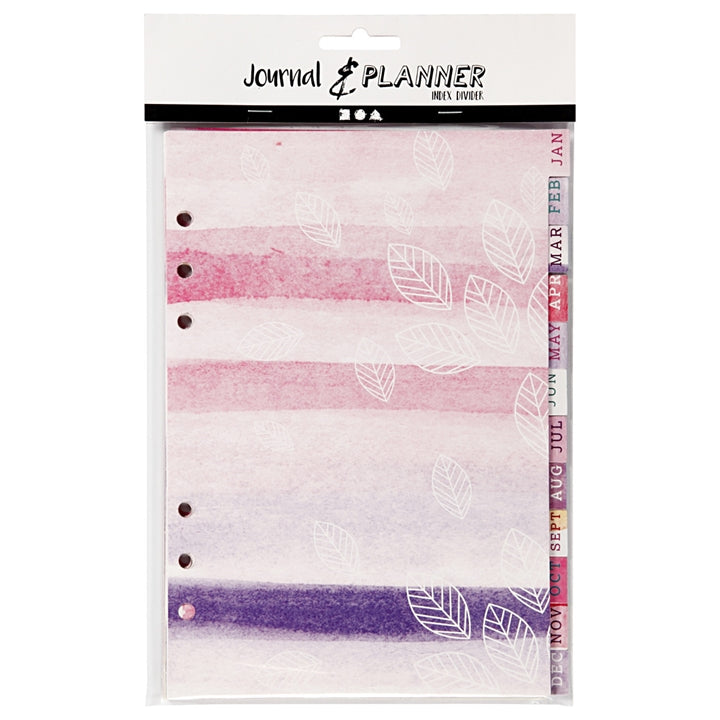 Farbige Monats-Register für Planer | verschiedene Designs