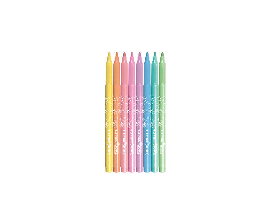 Filzstifte JOVI auswaschbar Pastell 3 mm / 8er Set