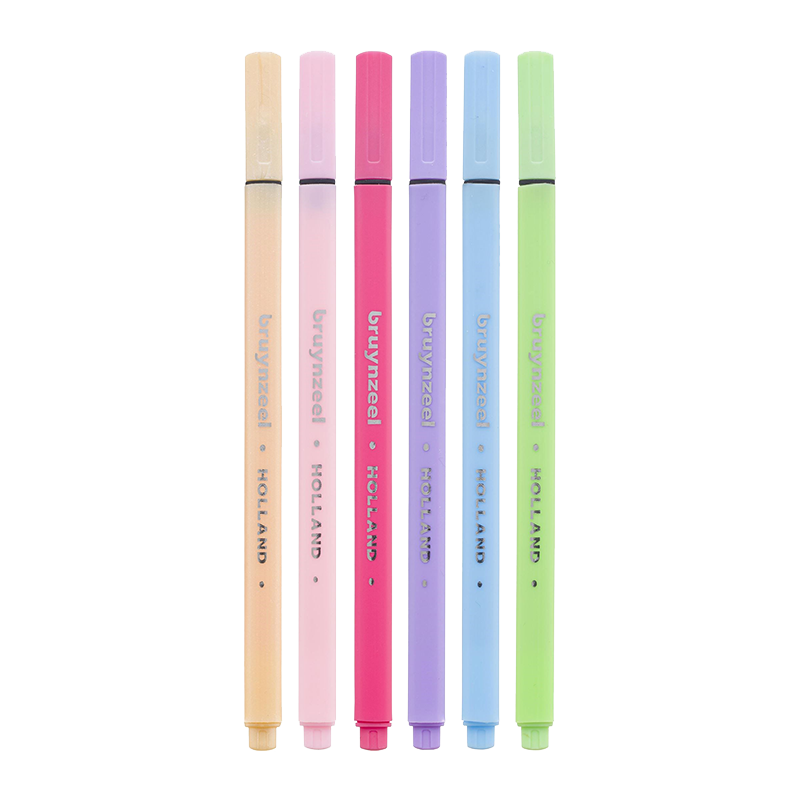 Fineliner-Set Bruynzeel Pastel / 6-teilig 0,4 mm