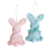 Flauschige Hasen-Anhänger 9 cm - 2er Set | verschiedene Farben — Bild 4