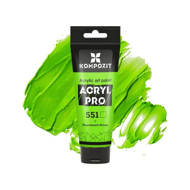 Fluoreszierende Acrylfarbe ACRYL PRO ART Kompozit 75 ml | verschiedene Farbtöne — Bild 2