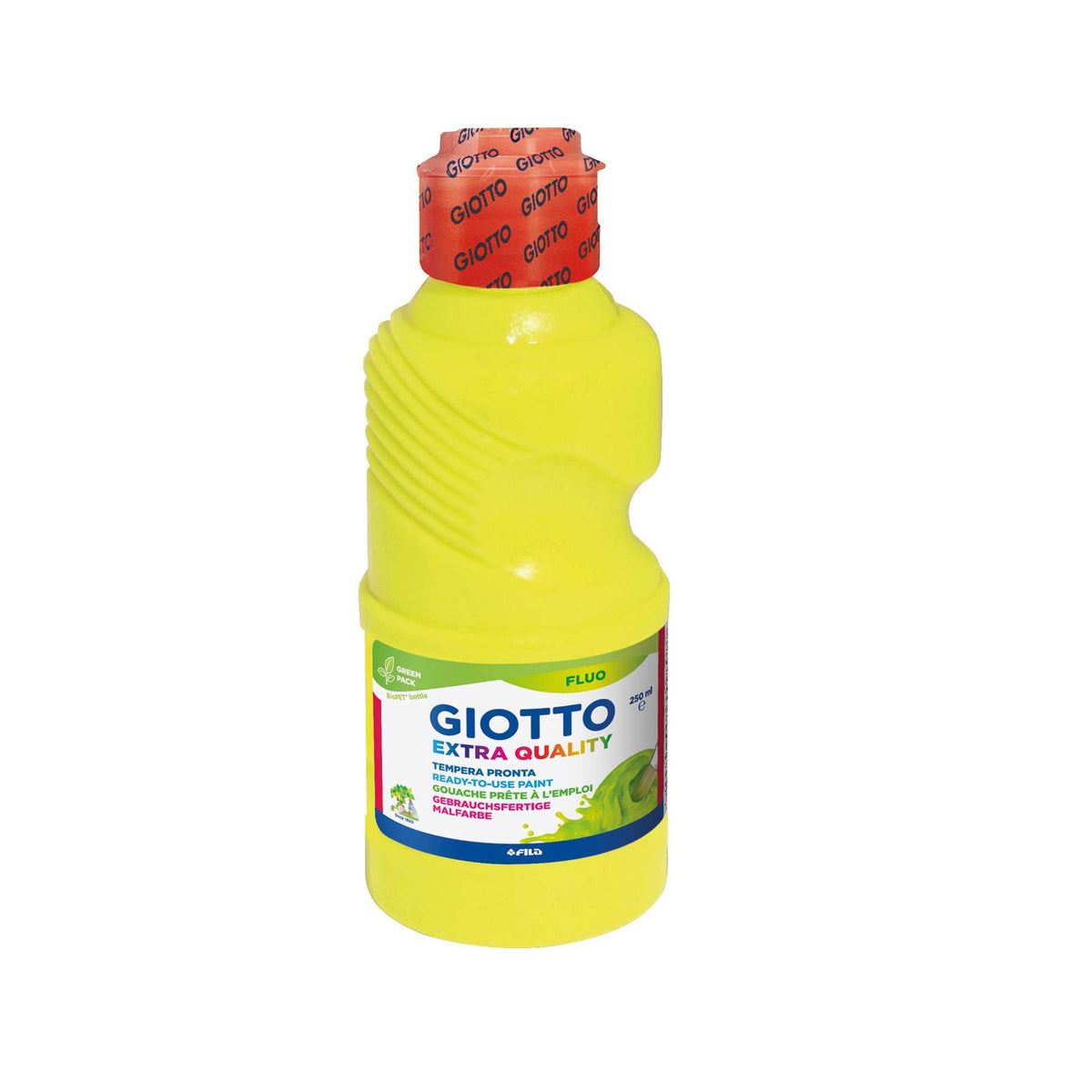 Fluoreszierende Temperafarbe GIOTTO Extra Quality Fluo 250 ml – Gelb