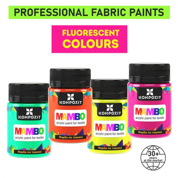 Fluoreszierende Textil- und Lederfarbe MAMBO 50 ml