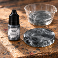 Flüssiges Metallic-Pigment für Harz 5 ml – Dunkelgrau (Dark Gray)