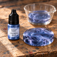 Flüssiges Metallic-Pigment für Harz 5 ml – Schimmerndes Blau (Colorful Blue)