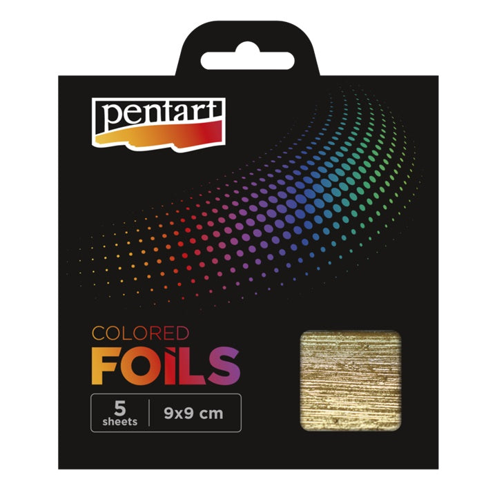Pentart Effektfolie 5 Blatt - 9 x 9 cm – hellviolett