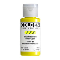 GOLDEN Fluid Acrylfarbe 30 ml – Benzimidazolone Yellow Light