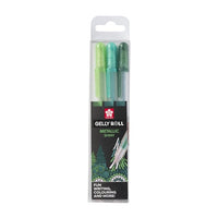 Sakura Gelly Roll METALLIC Gelschreiber - 3er Set | verschiedene Sets | forest