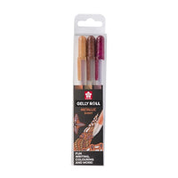 Sakura Gelly Roll METALLIC Gelschreiber - 3er Set | verschiedene Sets | nature