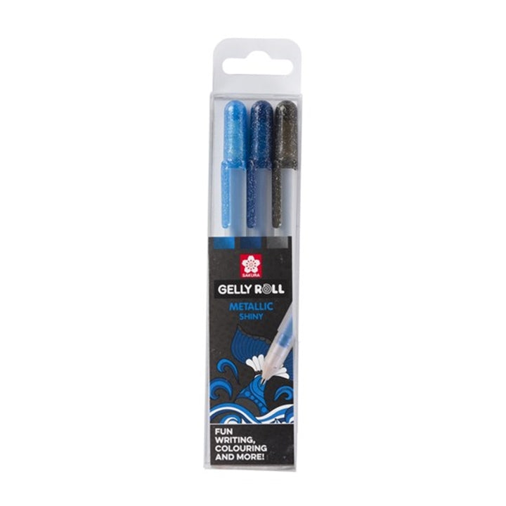 Sakura Gelly Roll METALLIC Gelschreiber - 3er Set | verschiedene Sets | ocean