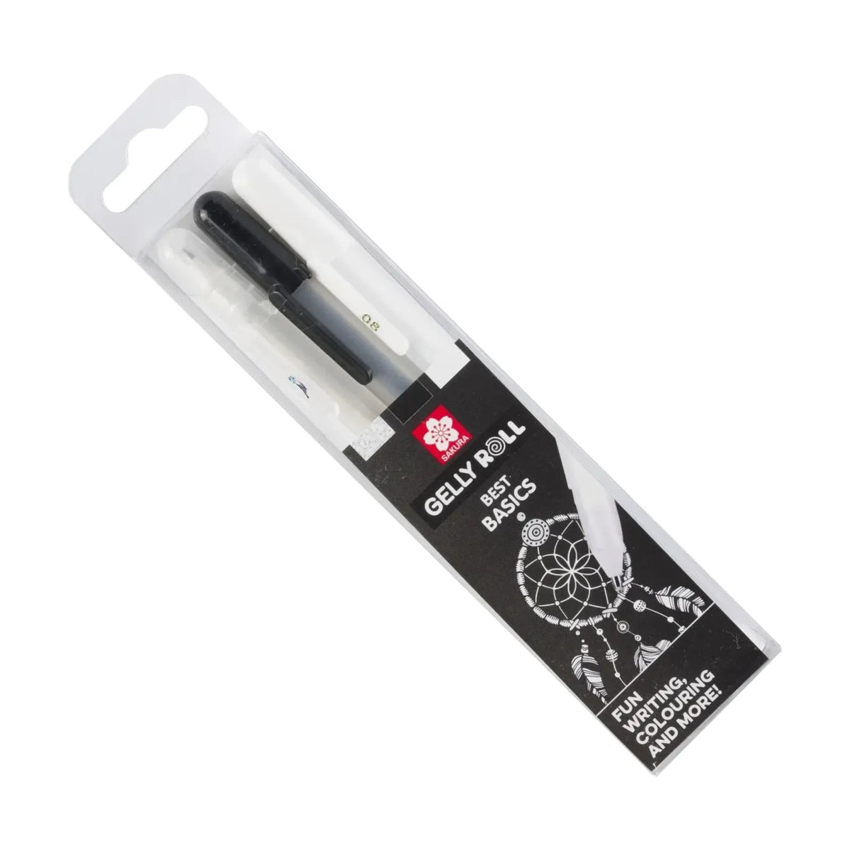 Gelschreiber SAKURA Gelly / 3-teiliges Set (Klar, Schwarz, Weiß)