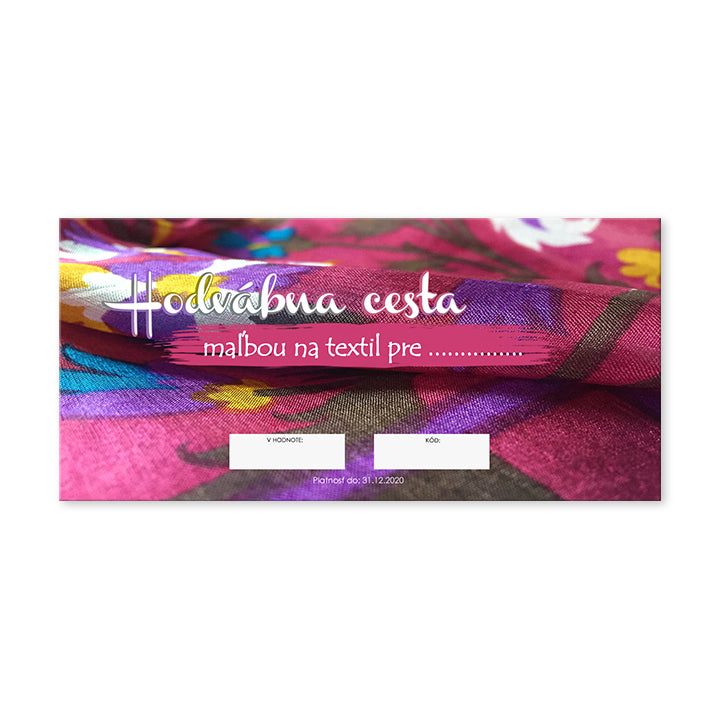 Geschenkgutschein – Seidenstraße der Textilmalerei — Bild 1