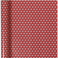 Weihnachtliches Geschenkpapier Red White Drum auf Rolle | ARTMIE