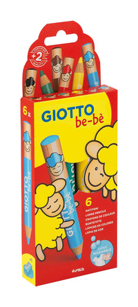 GIOTTO Be-Be dicke runde Buntstifte - 6er-Set