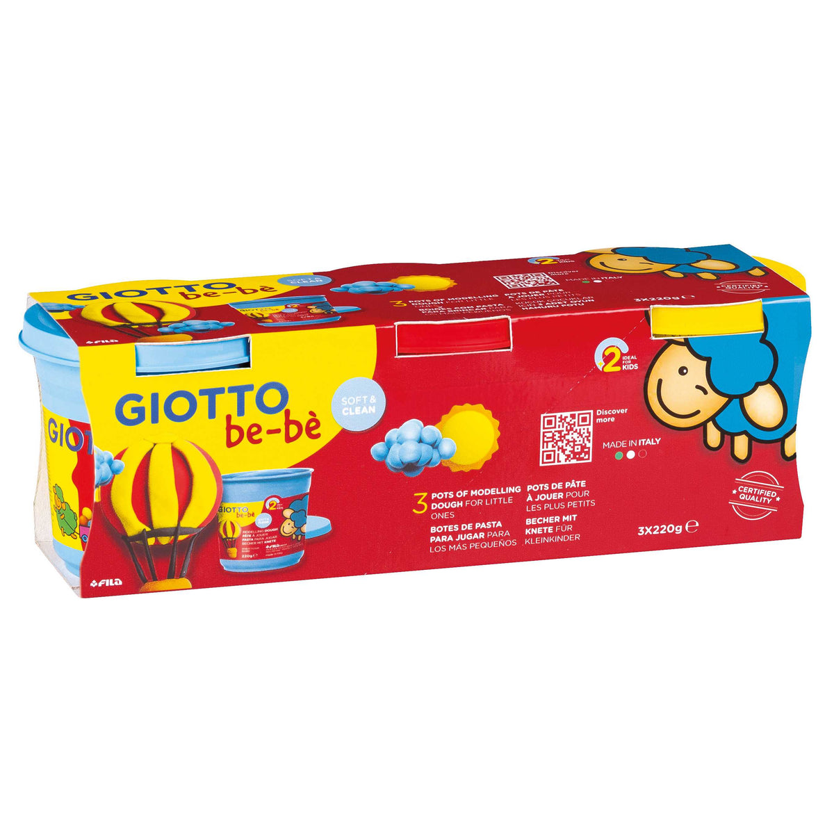 GIOTTO Be-Be weiche Knetmasse 3 x 220 g