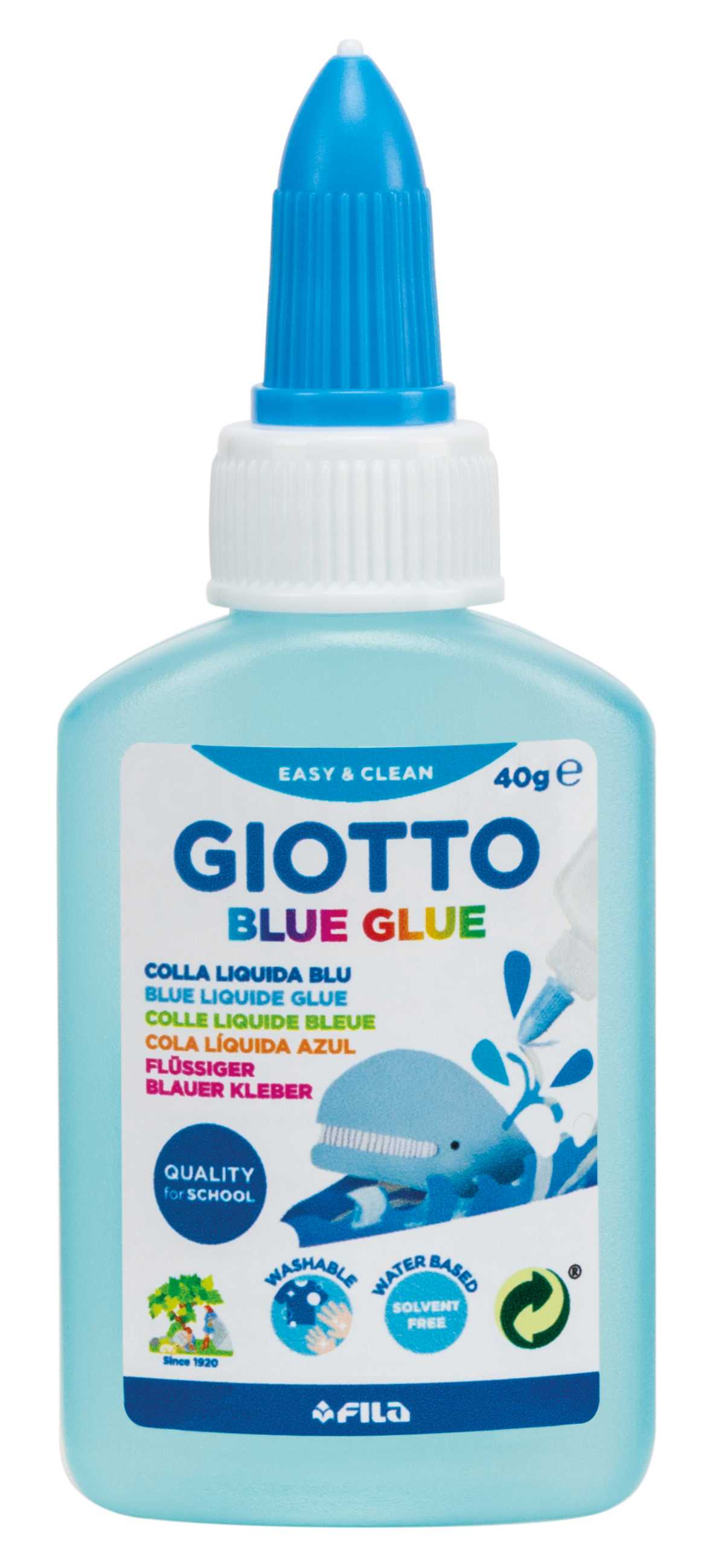 GIOTTO Blue Glue blauer Flüssigkleber mit Präzisionsspitze 40 ml