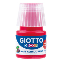 Giotto Decor Acrylfarbe matt 25 ml – Scharlachrot