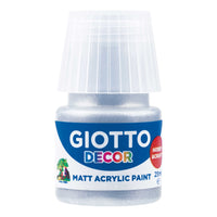 Giotto Decor Acrylfarbe matt 25 ml – Silber