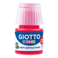 Giotto Decor Acrylfarbe matt 25 ml – Zinnoberrot