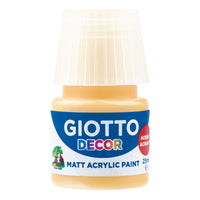 Giotto Decor Acrylfarbe matt 25 ml – Goldgelb